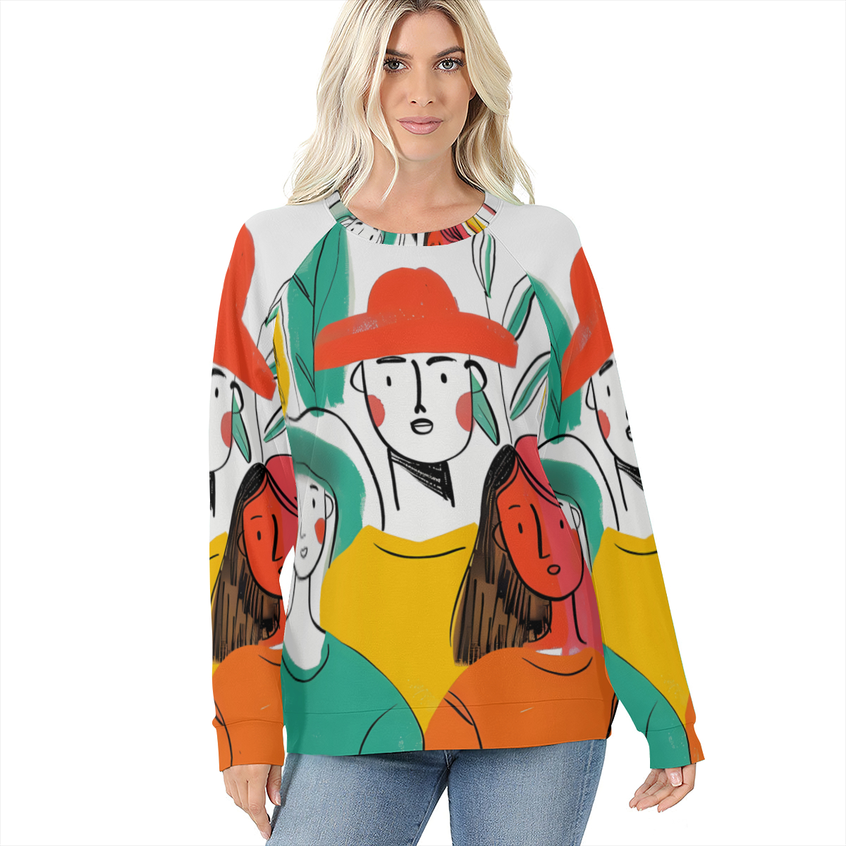 Women's Raglan Sleeve Sweatshirt