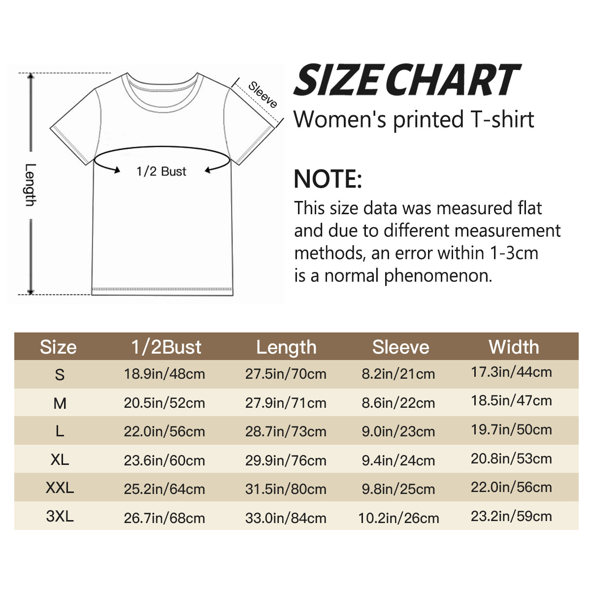 Women’s Graphic Print T-Shirt – Casual Short Sleeve Loose Fit Tee