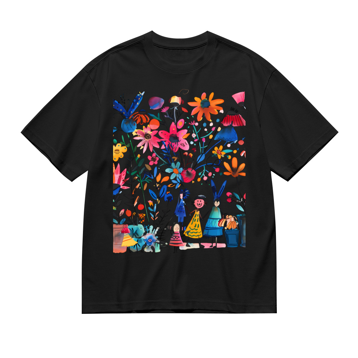 Women’s Graphic Print T-Shirt – Casual Short Sleeve Loose Fit Tee