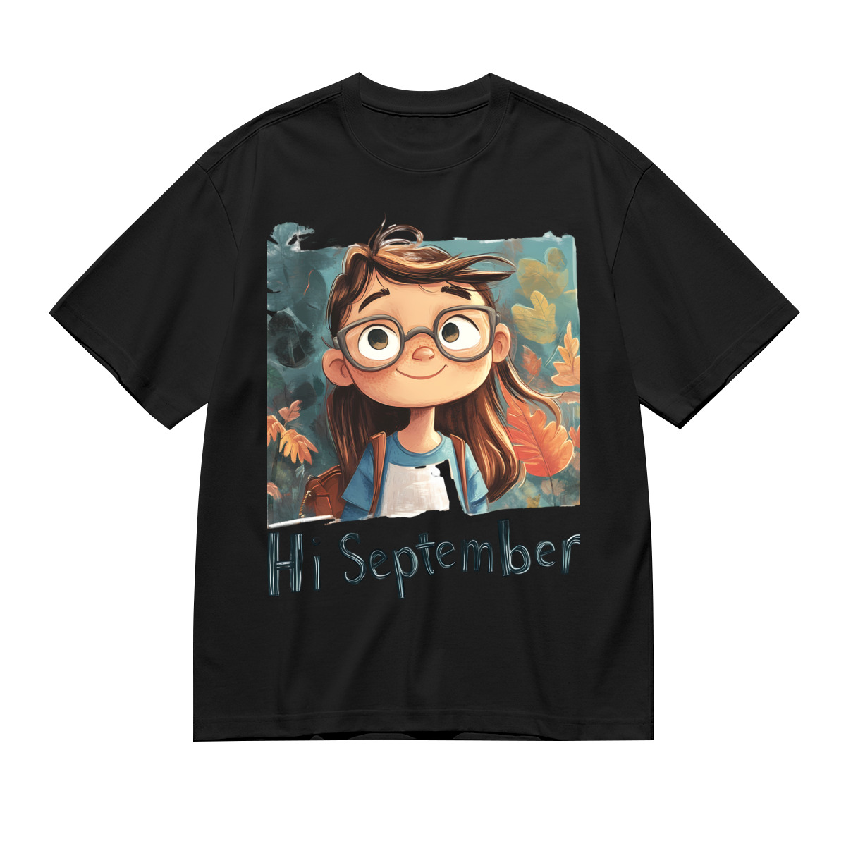 Women’s Graphic Print T-Shirt – Casual Short Sleeve Loose Fit Tee
