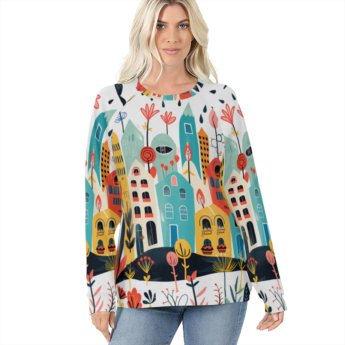 Women's Raglan Sleeve Sweatshirt