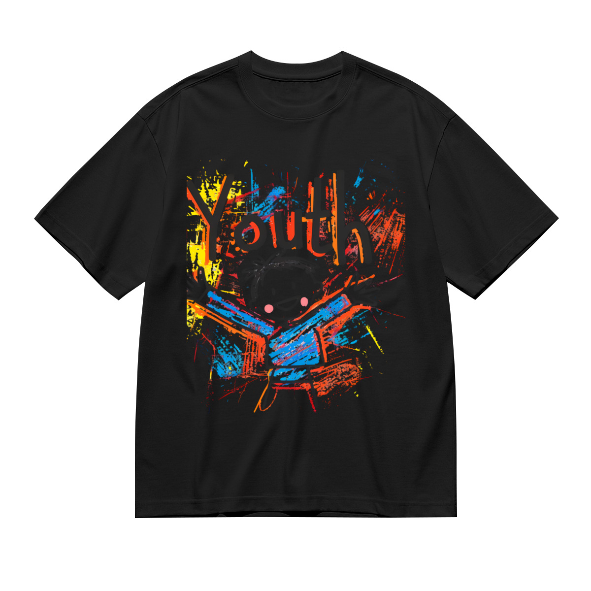 Women’s Graphic Print T-Shirt – Casual Short Sleeve Loose Fit Tee